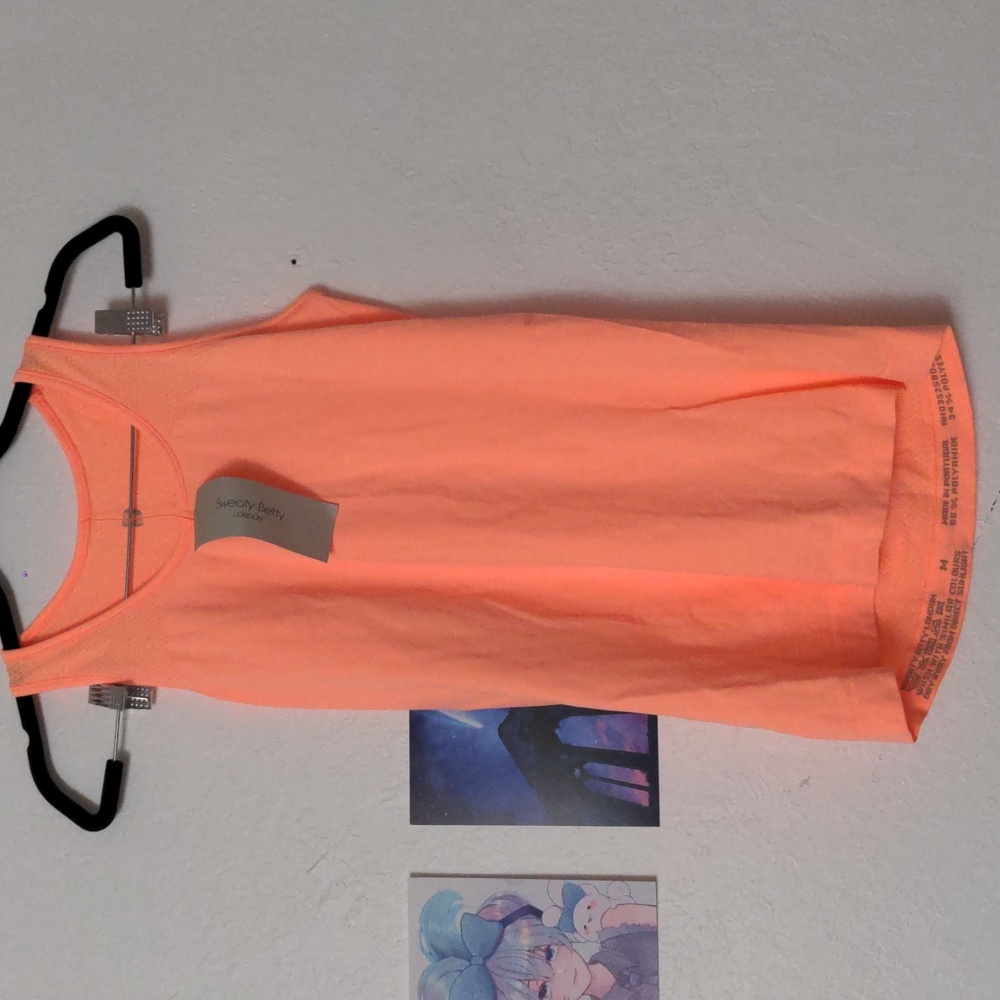 NWT Sweaty Betty Athlete Seamless Vest in Passion Coral